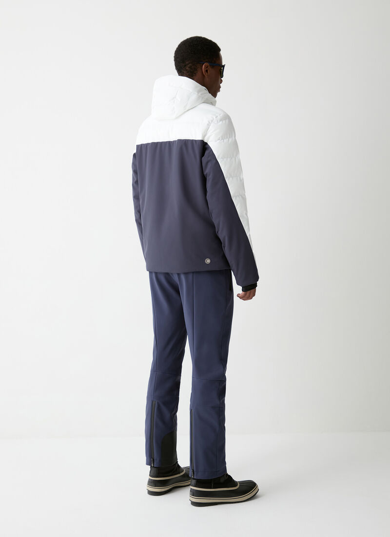 Quilted ripstop ski jacket