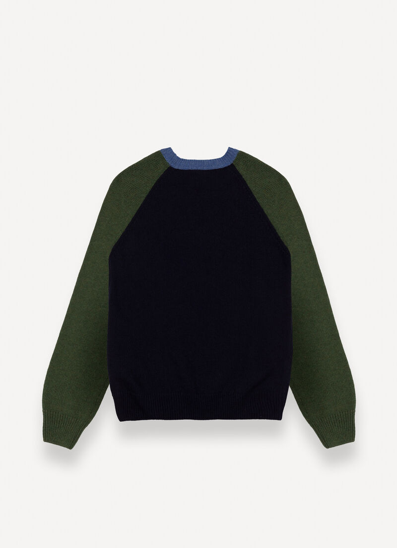Unisex two-tone pullover