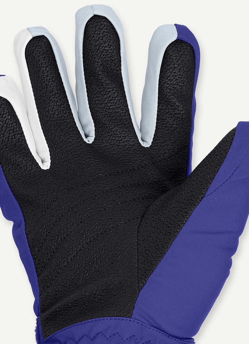 Fur lined ski gloves