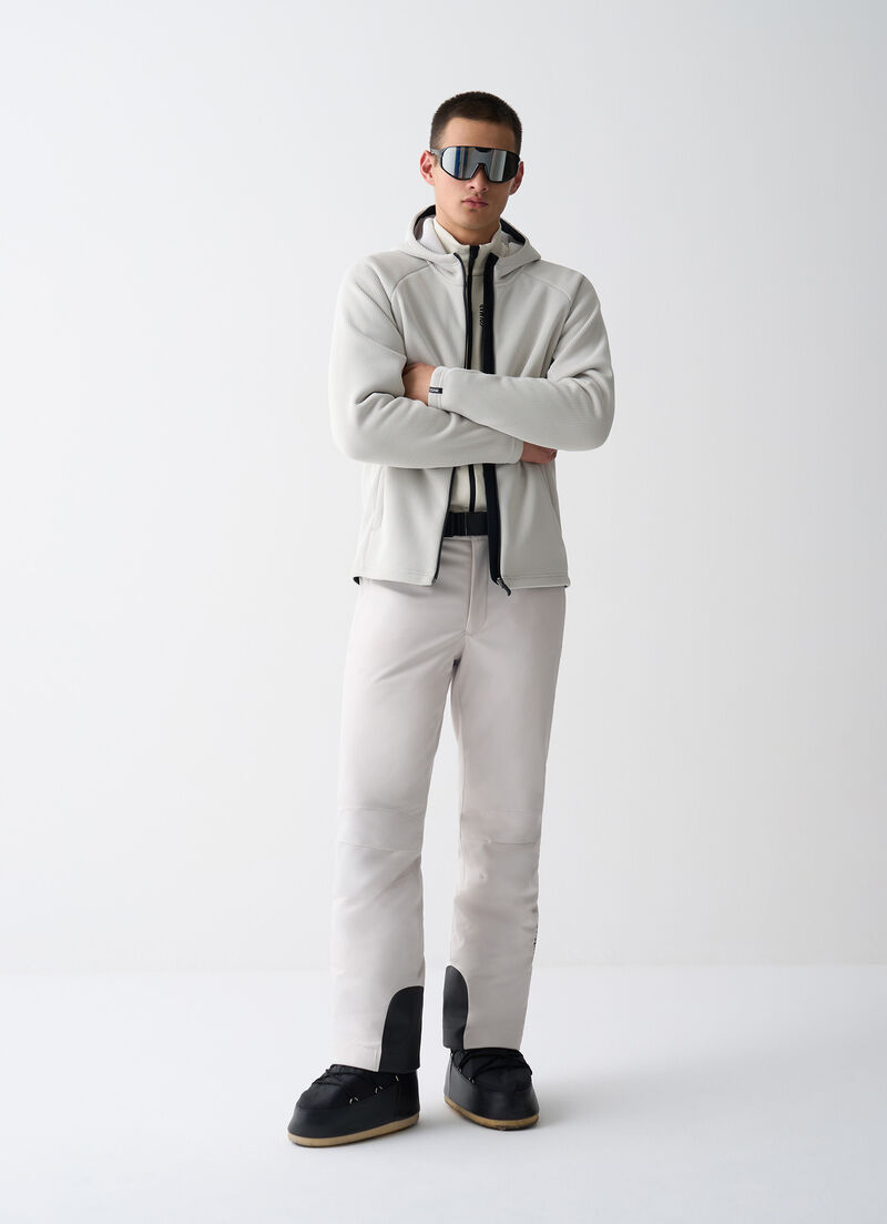 Knit fleece ski hoody