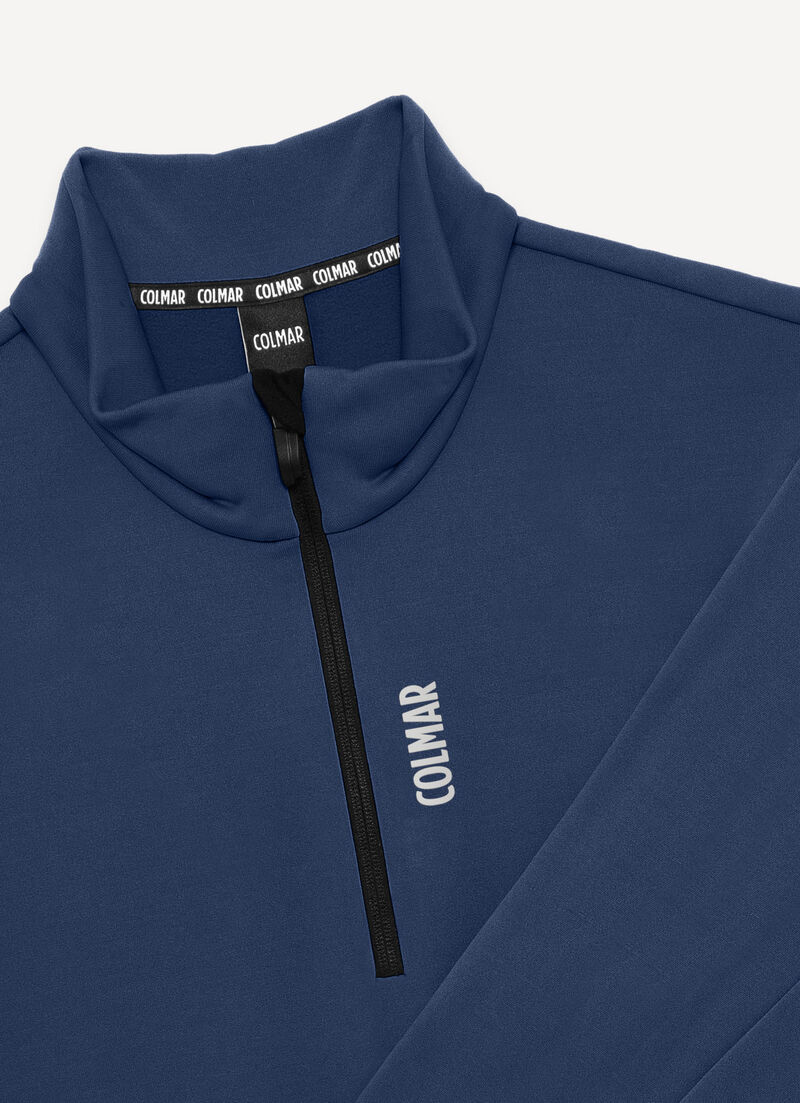 Half-zip stretch ski fleece