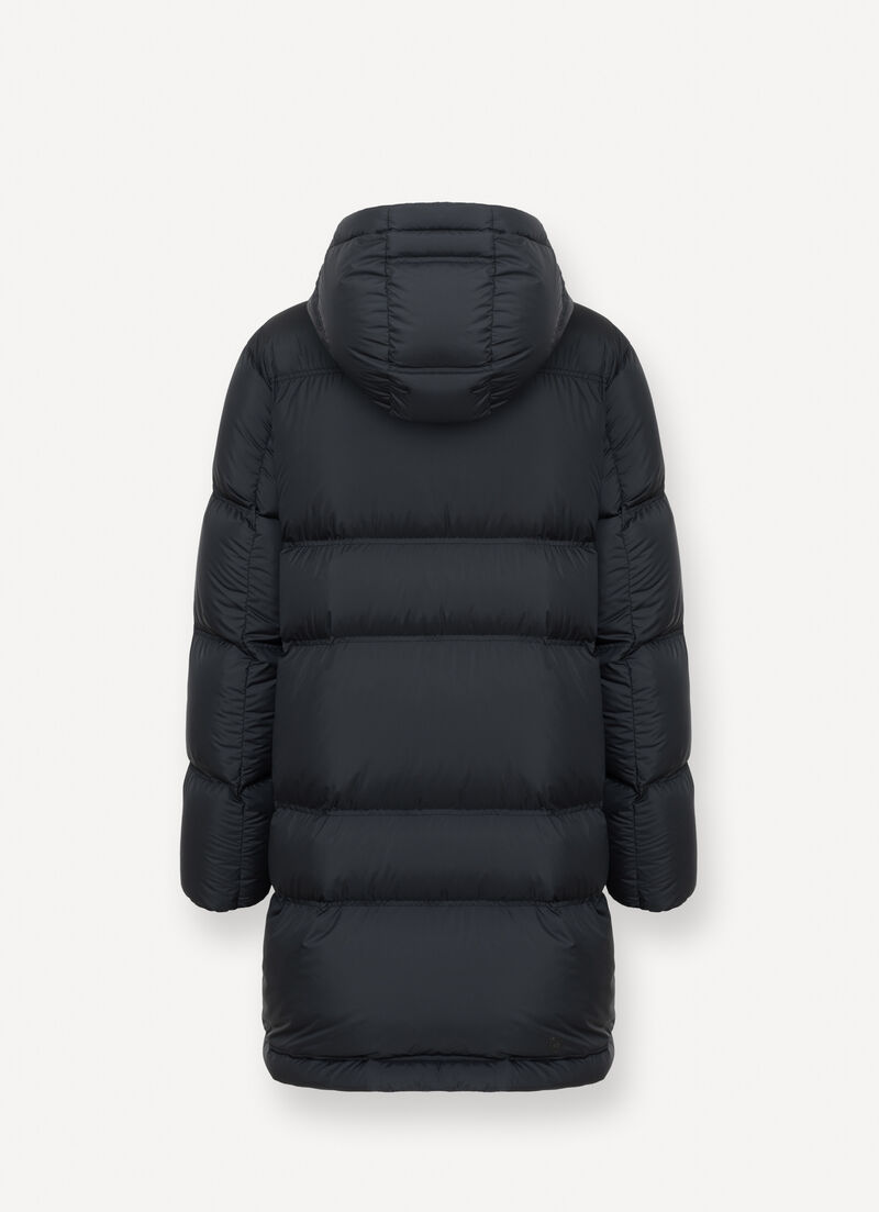Long puffy down jacket