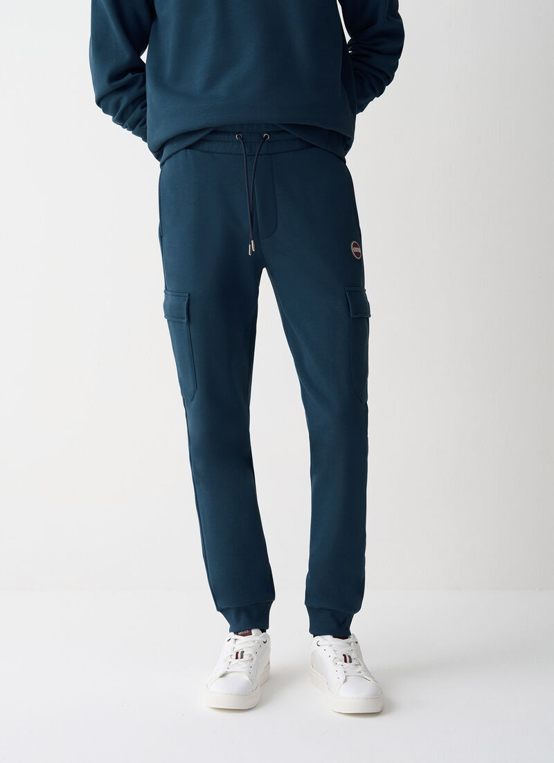 Cargo-style tracksuit bottoms