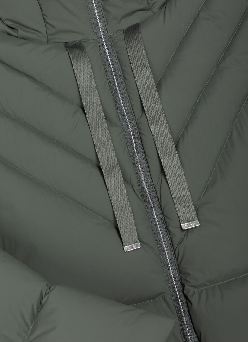 Long stretch down jacket