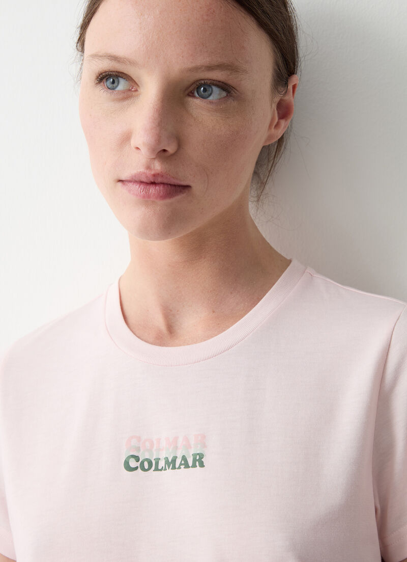 Short-sleeved branded T-shirt