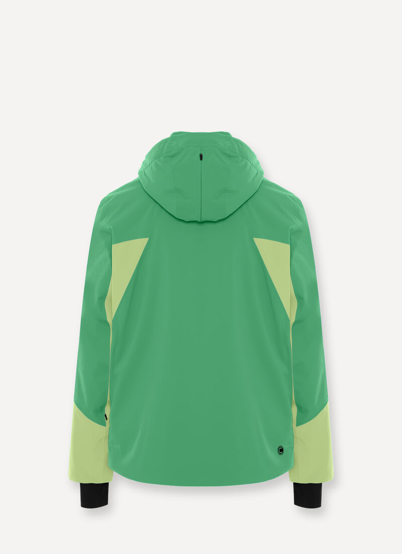 Ski jacket with ventilation zip