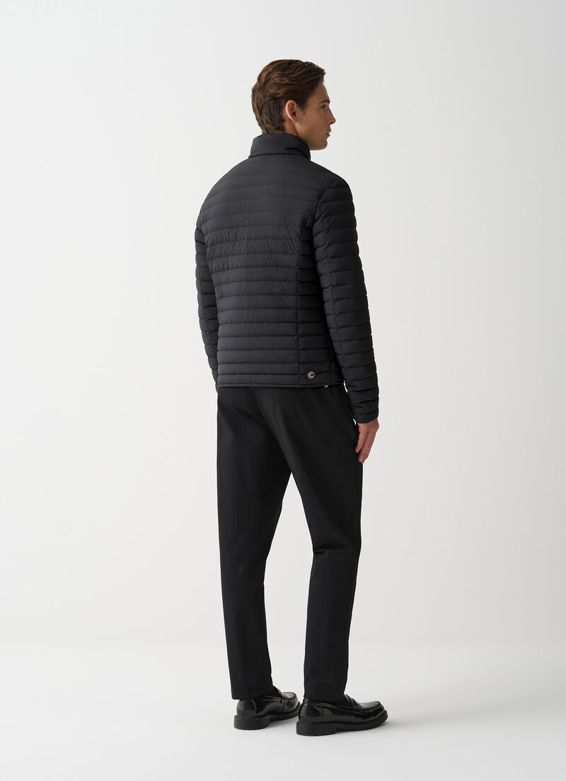 Light down jacket with padded collar