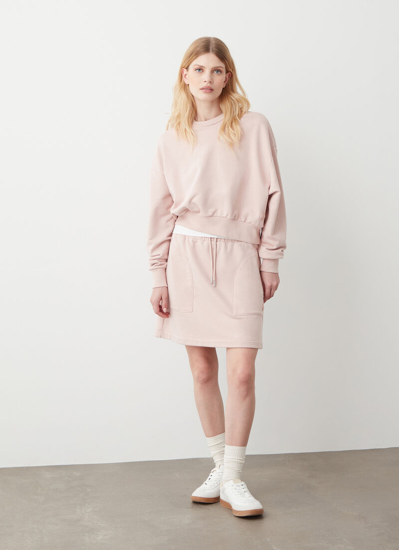 Cropped relaxed-fit sweatshirt