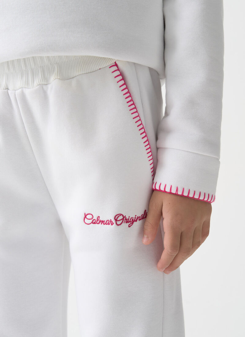 Tracksuit bottoms with embroidery