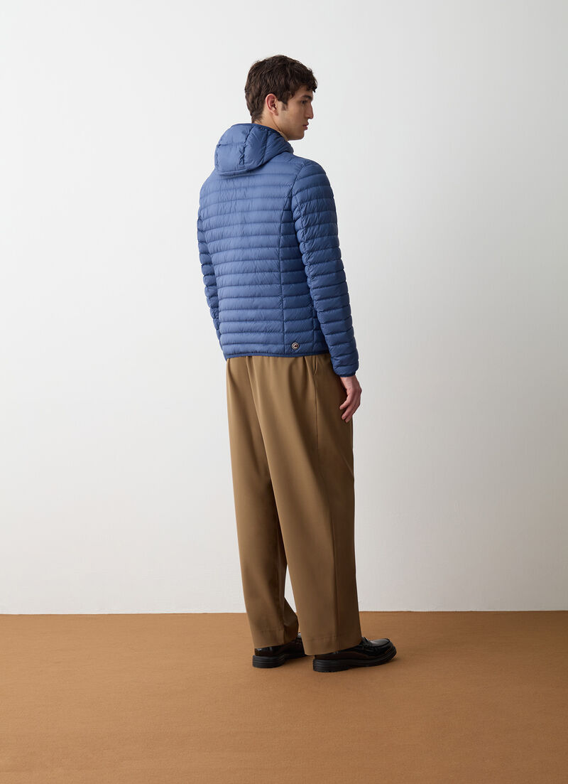 Autumn down jacket with hood