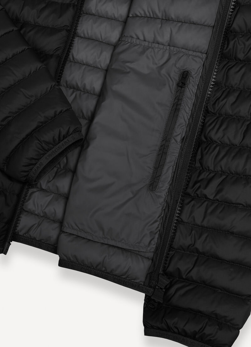 Autumn down jacket with hood