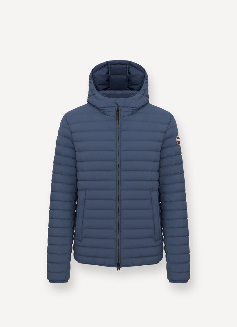 Light down jacket with hood