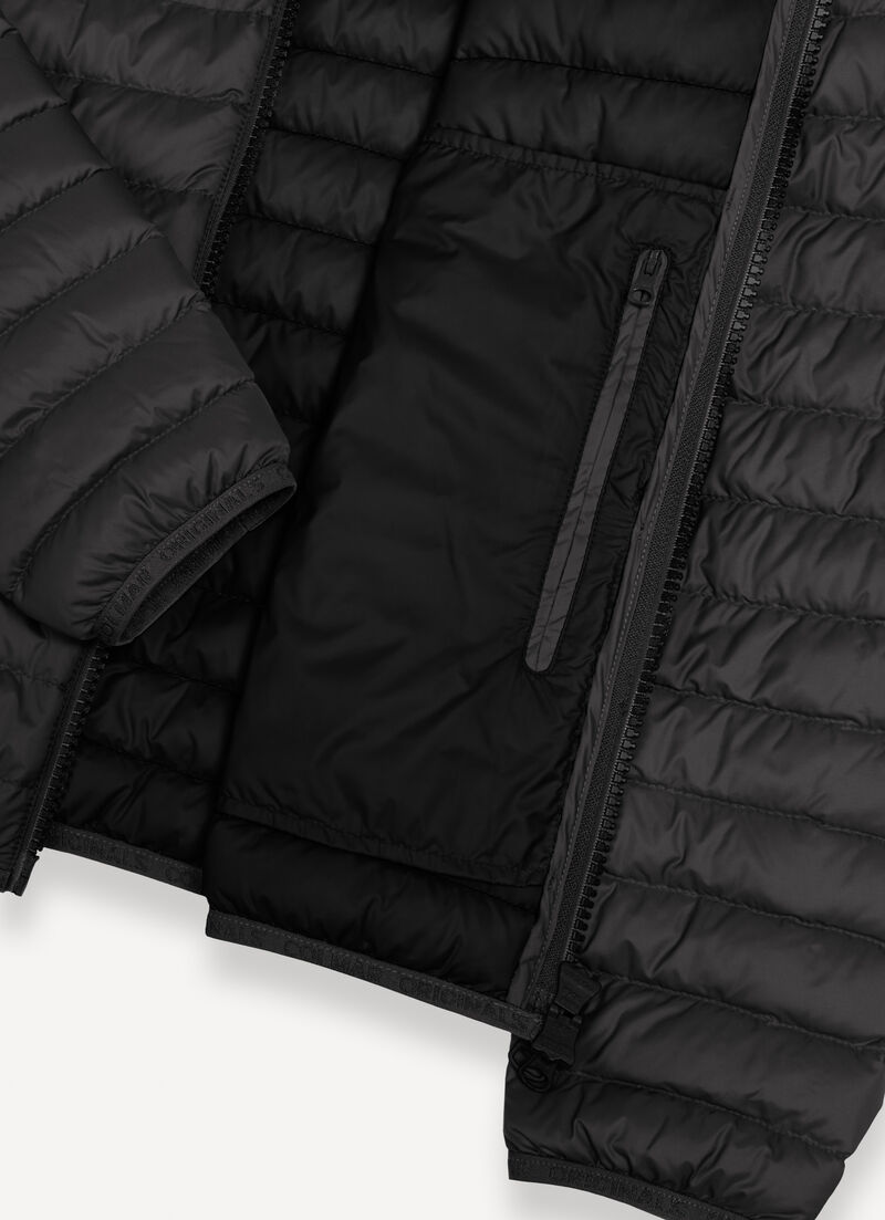 Autumn down jacket with hood