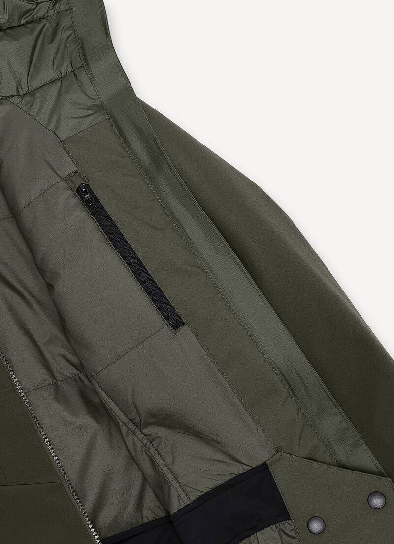 Two-fabric ski jacket