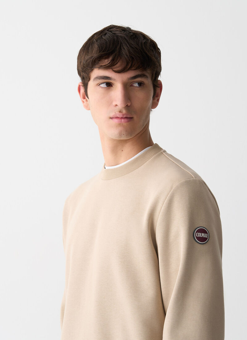 Cotton crew-neck sweatshirt