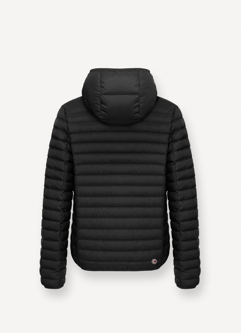 Light down jacket with hood
