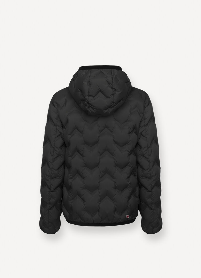 Short down jacket with seamless design