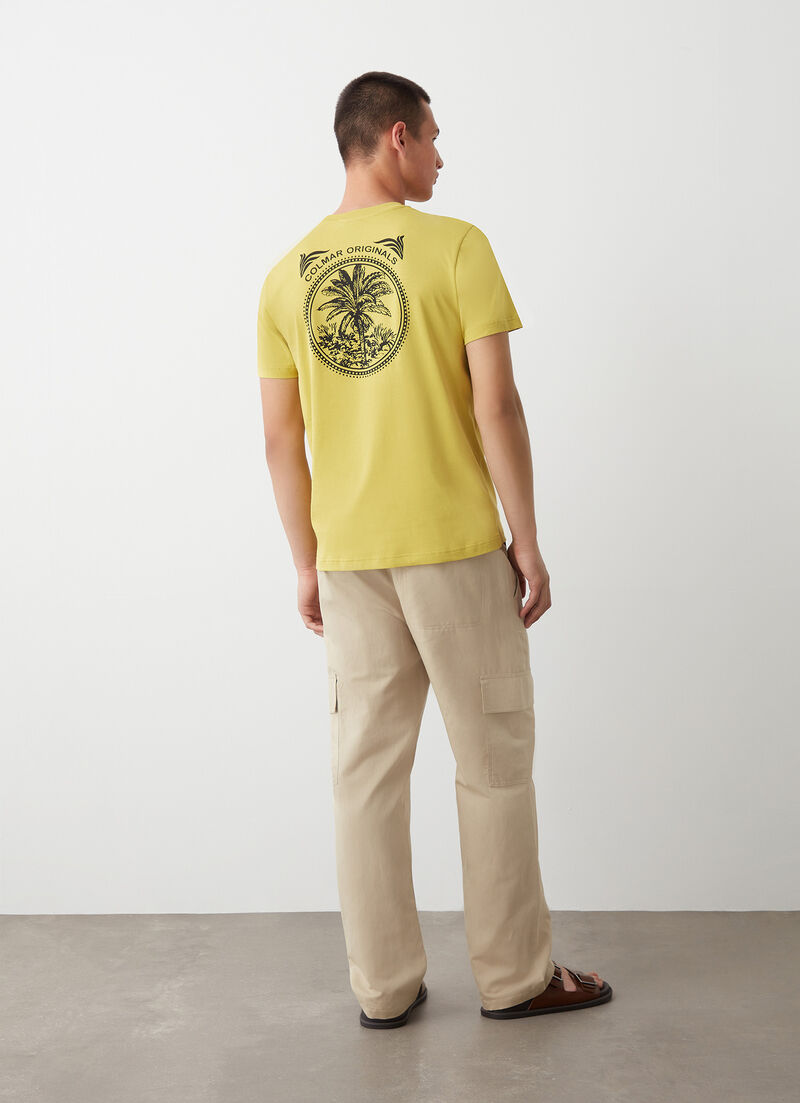 T-shirt with print on the back