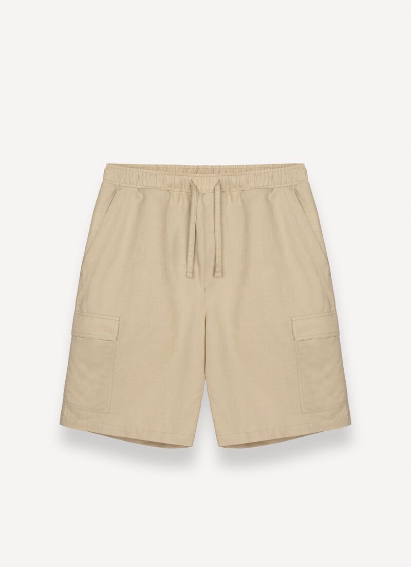 Linen safari shorts