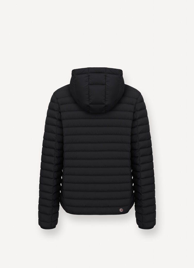 Light down jacket with hood