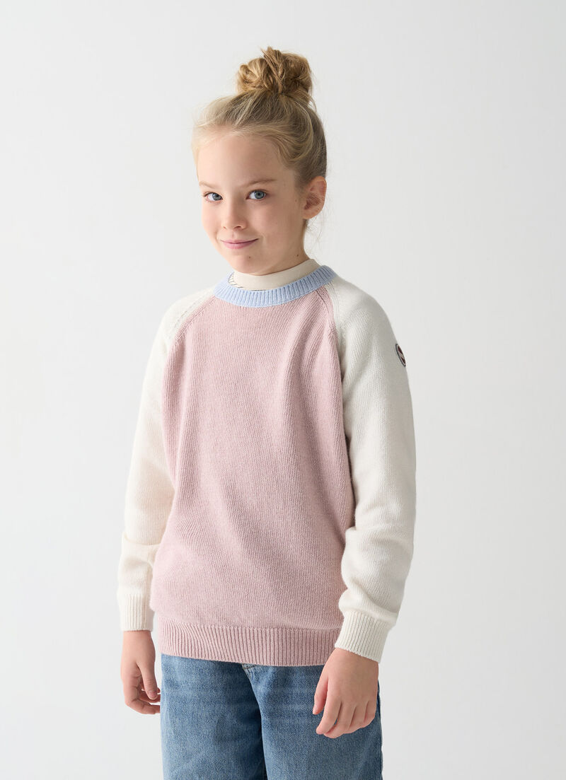 Unisex two-tone pullover