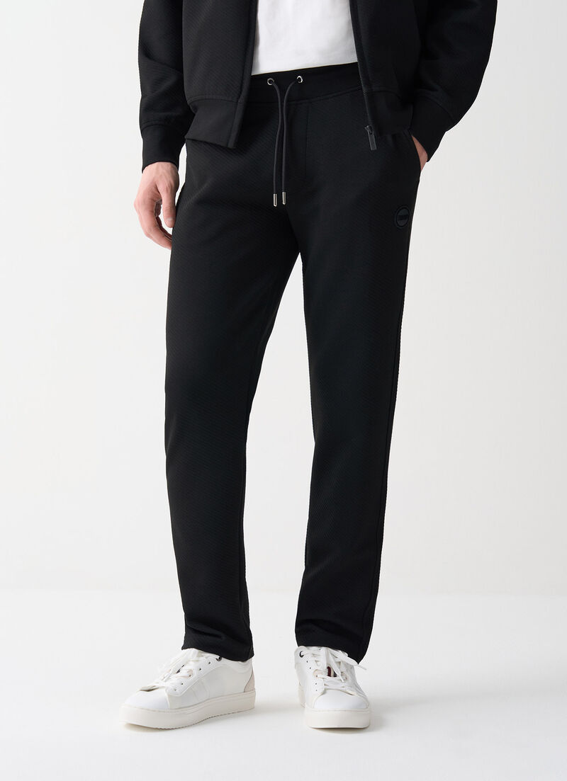 Jacquard tracksuit bottoms