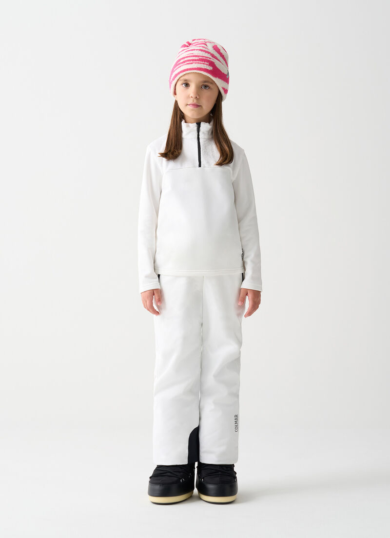 Girl's ski fleece with teddy insert