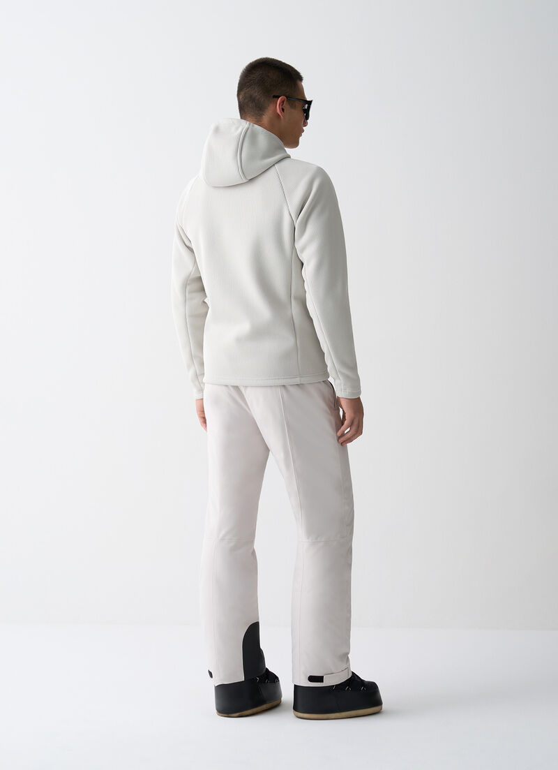 Knit fleece ski hoody