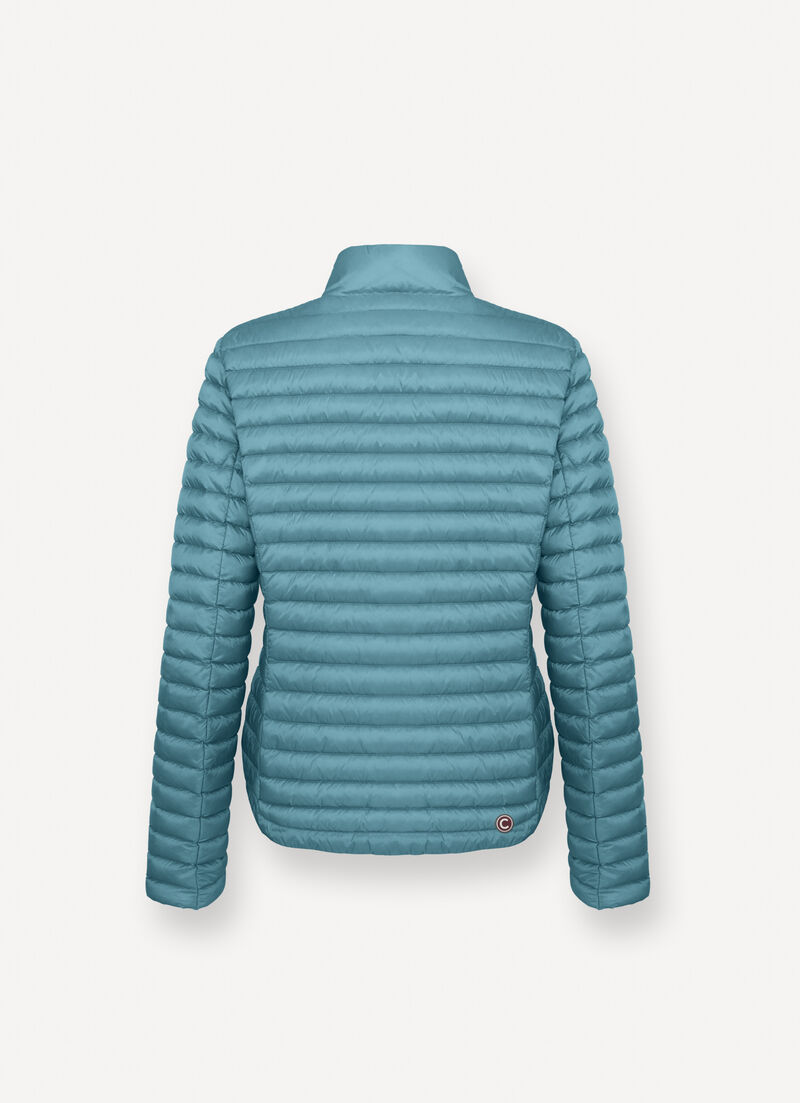 Rounded hem down jacket