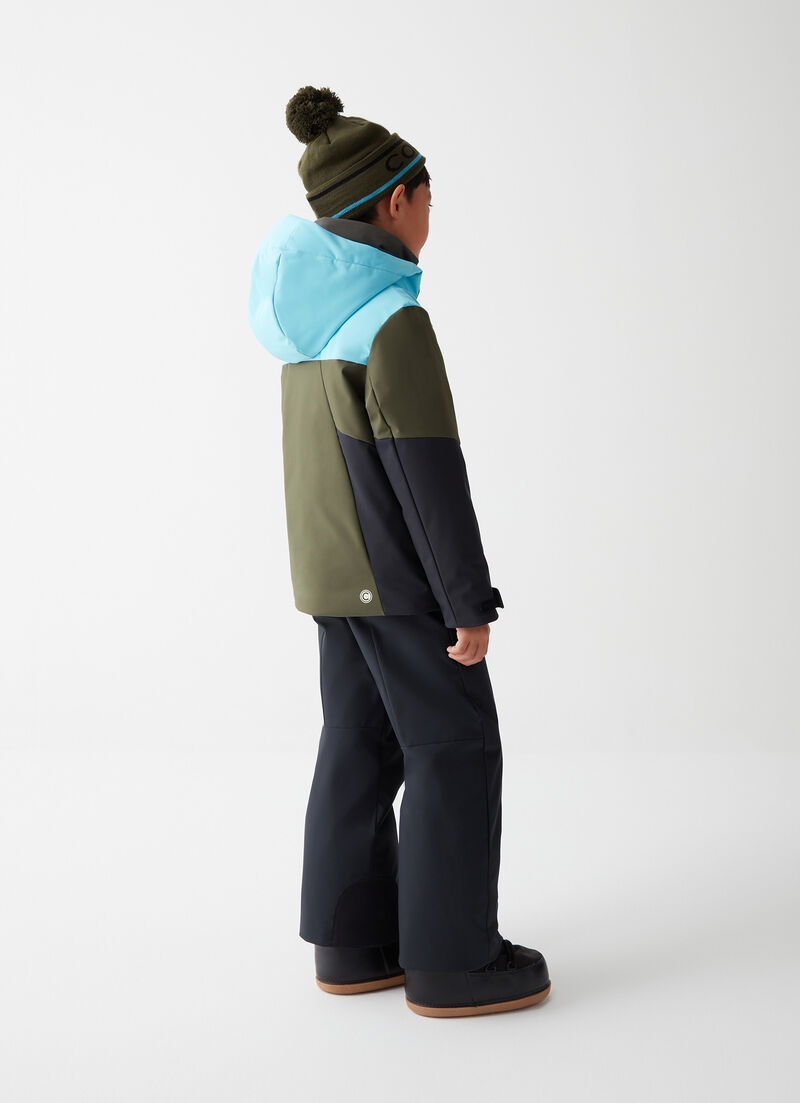 Boys’ colourblock ski jacket