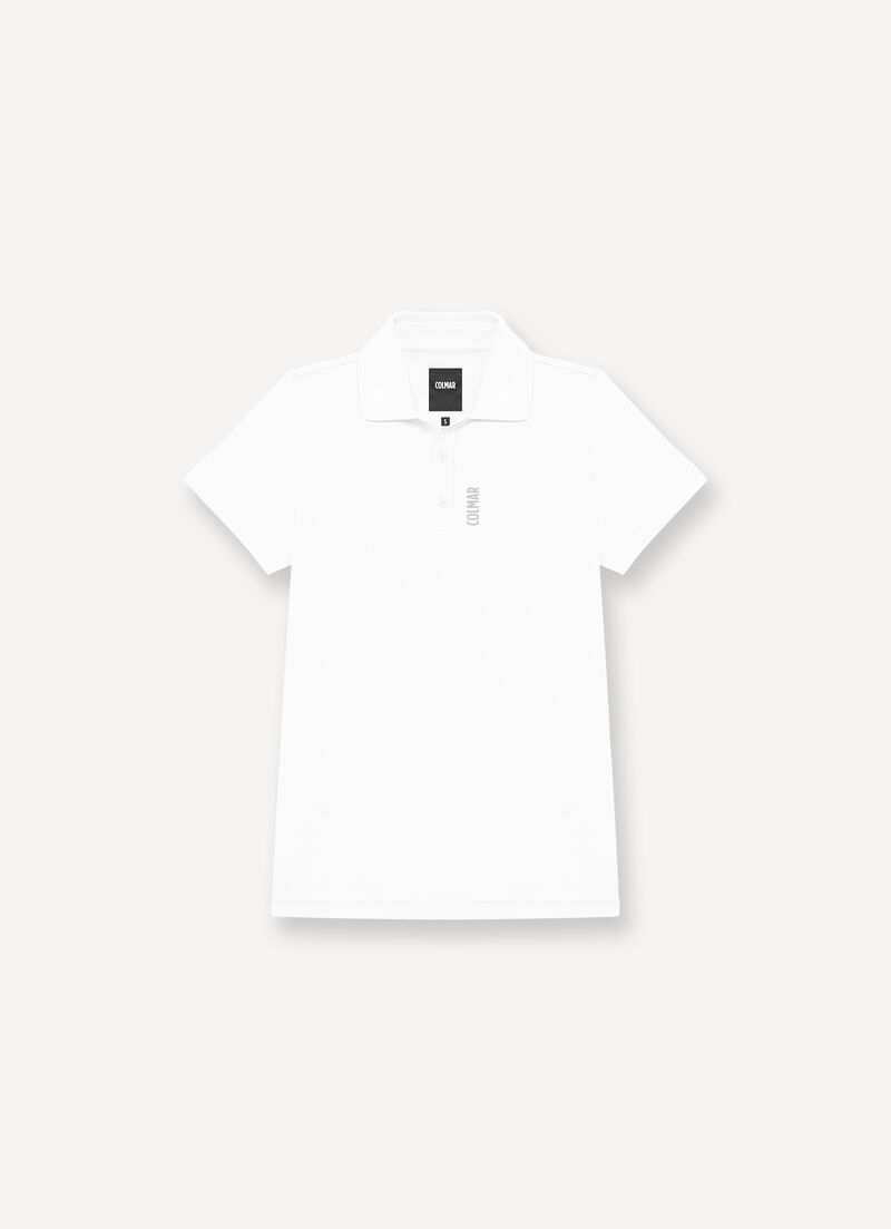 Technical piqué polo-shirt