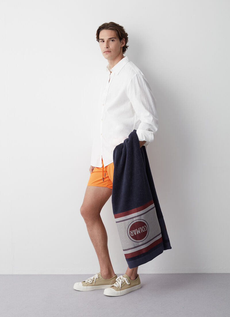 Terry towel with fringing