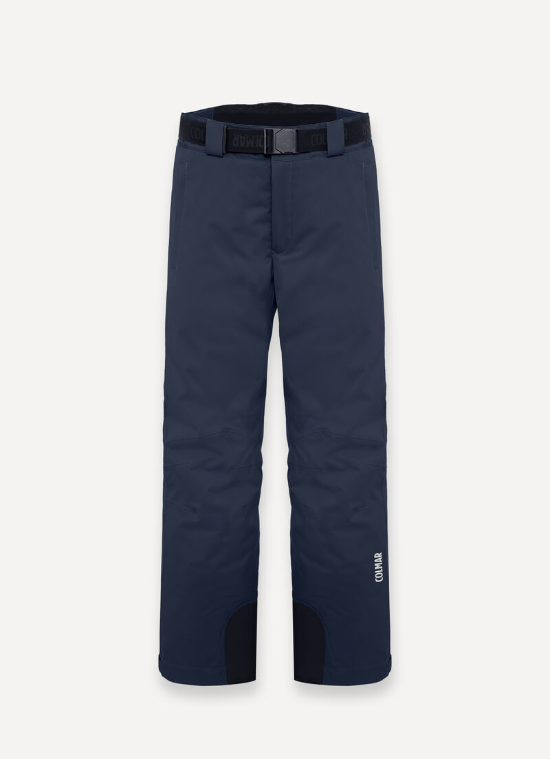 Padded ski pants with belt
