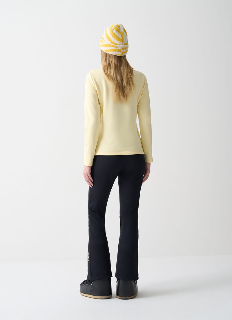 Half-zip stretch ski fleece