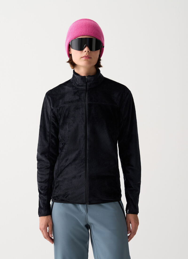 Plush-effect ski fleece