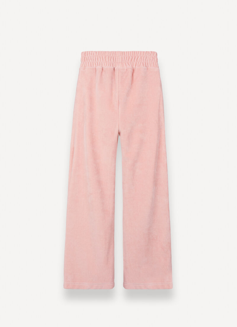 Velvet palazzo sweatpants