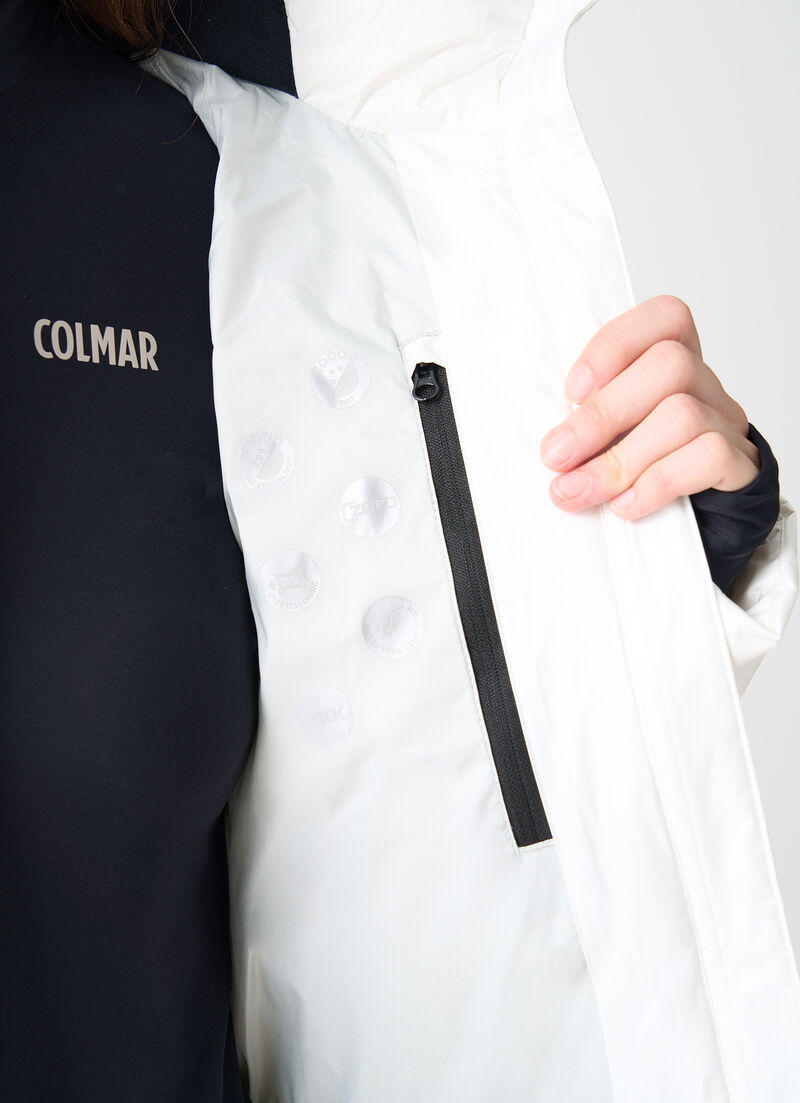 Puffy padded ski jacket