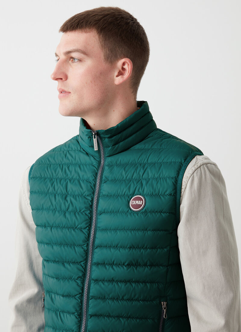 Quilted down gilet