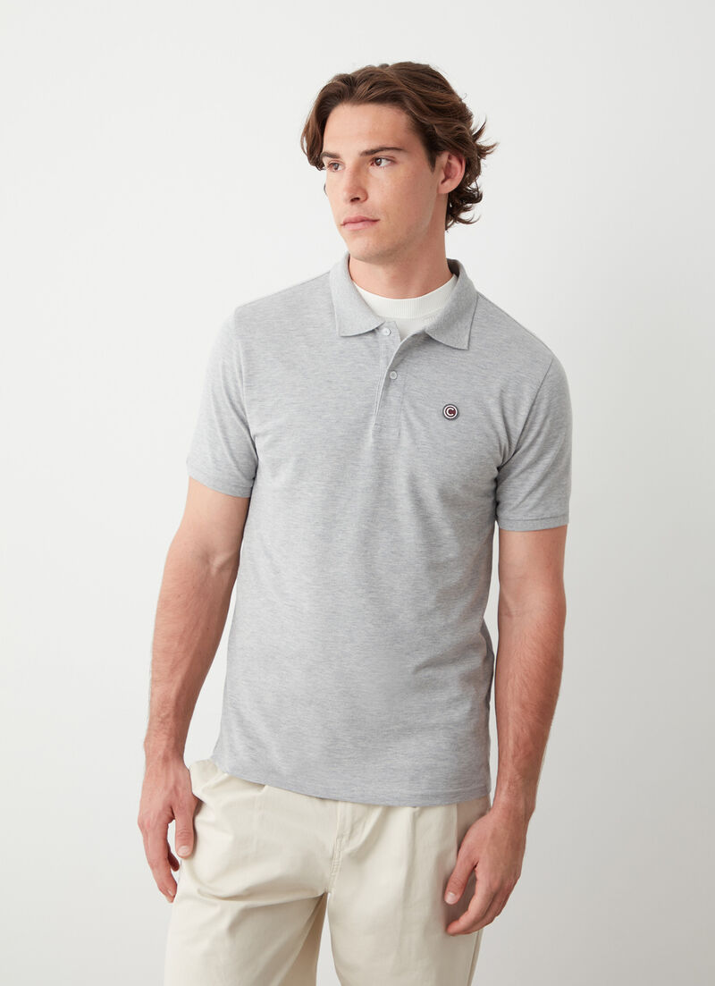 Piqué polo-shirt with ribbed trims