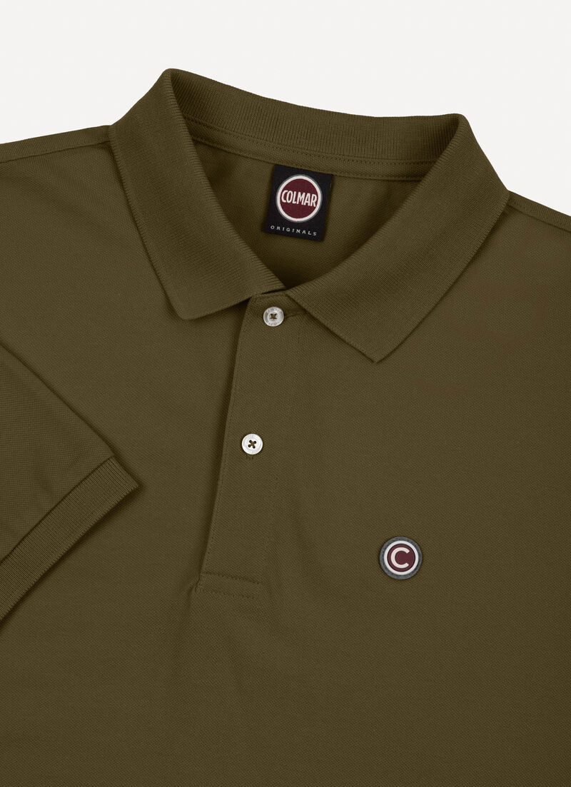 Piqué polo-shirt with ribbed trims