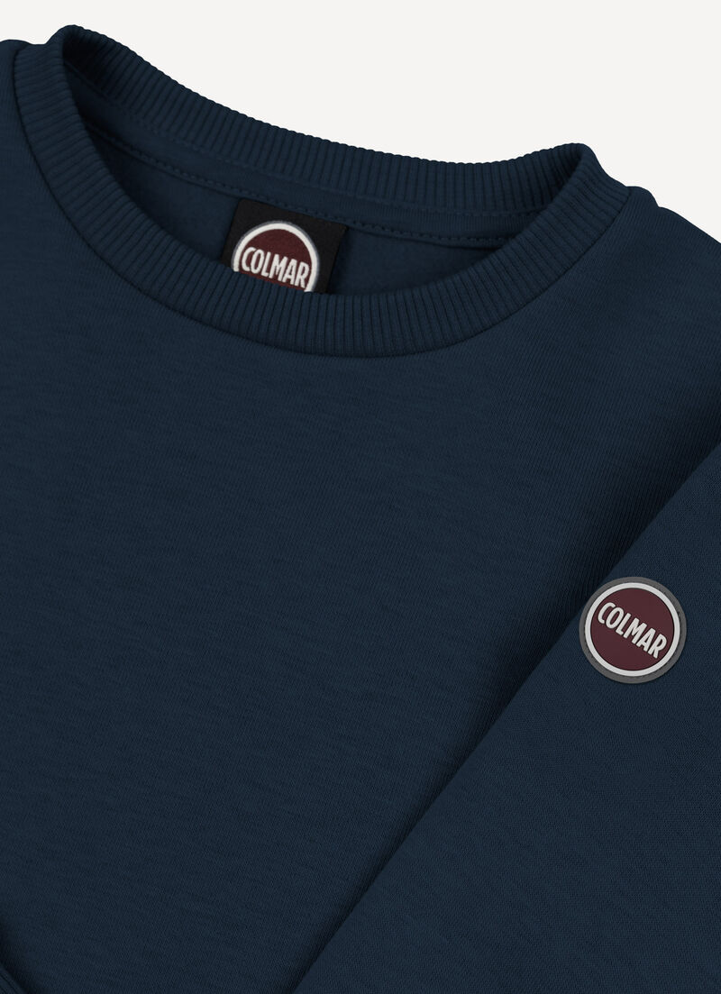 Cotton crew-neck sweatshirt