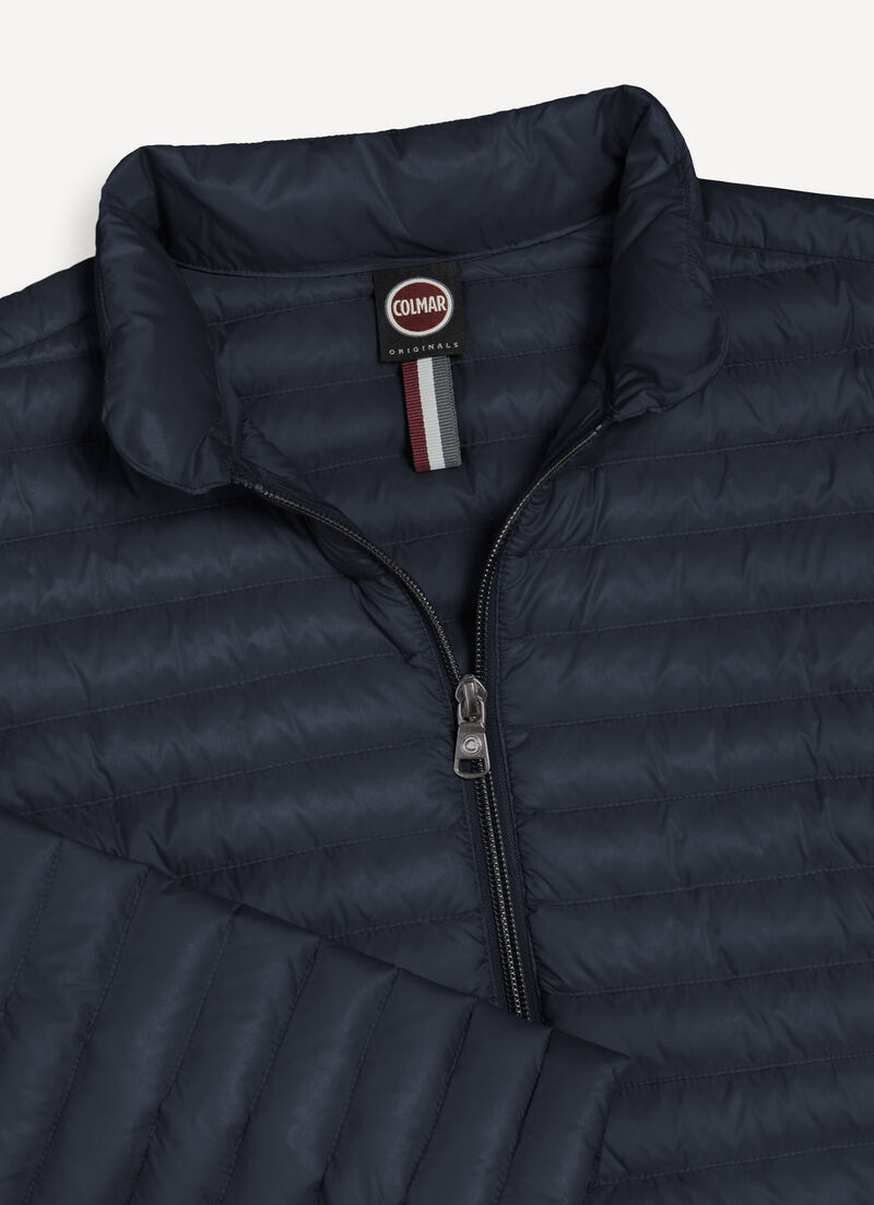 Padded collar down jacket