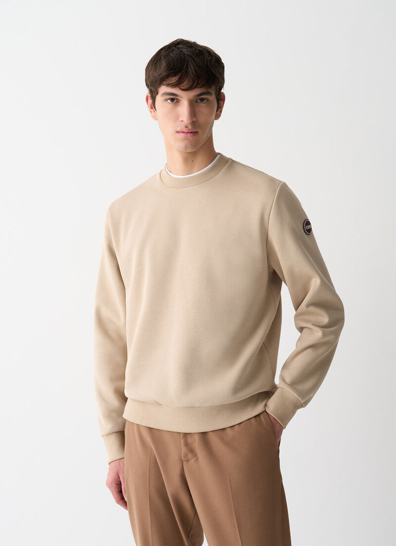 Cotton crew-neck sweatshirt