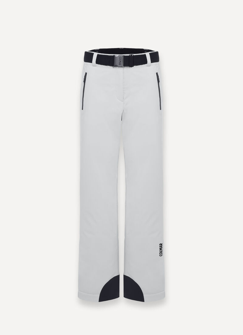 Padded ski pants with belt