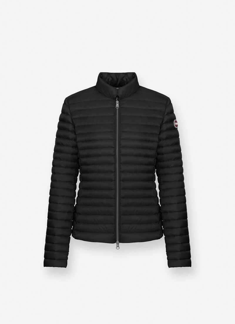 Padded collar down jacket