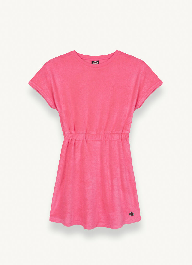 Short-sleeved chenille dress