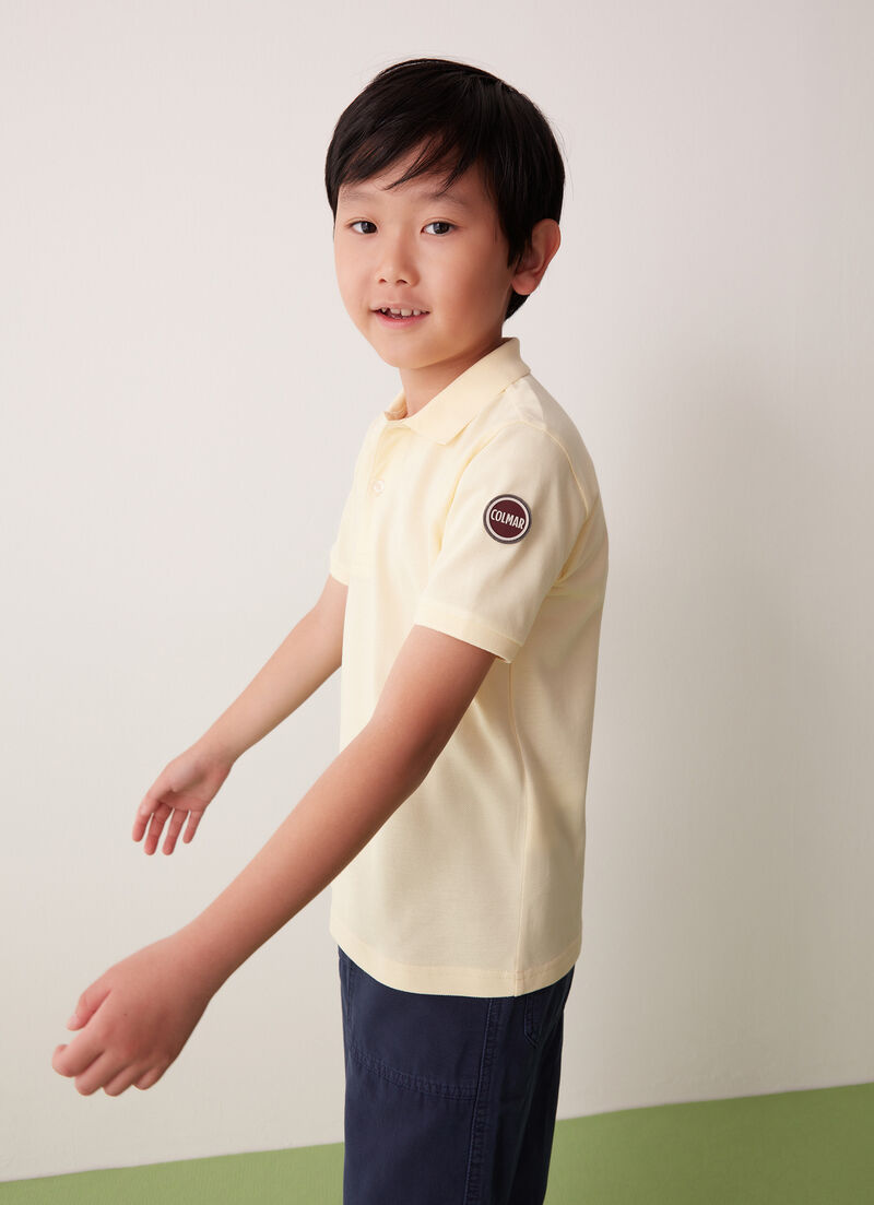 Cotton piqué polo shirt