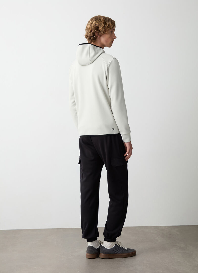 Full-zip stretch hoodie