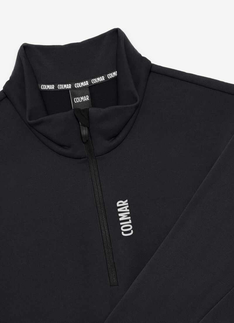 Half-zip stretch ski fleece