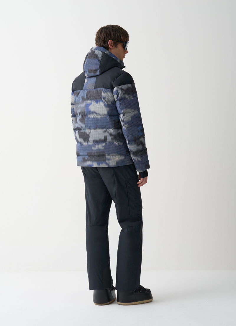 Camou Effect padded ski jacket